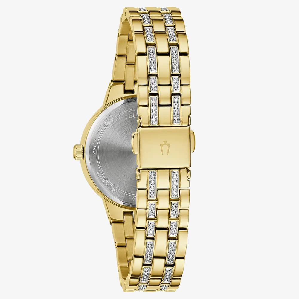 Bulova Phantom Crystal Gold Plated Watch 97L176