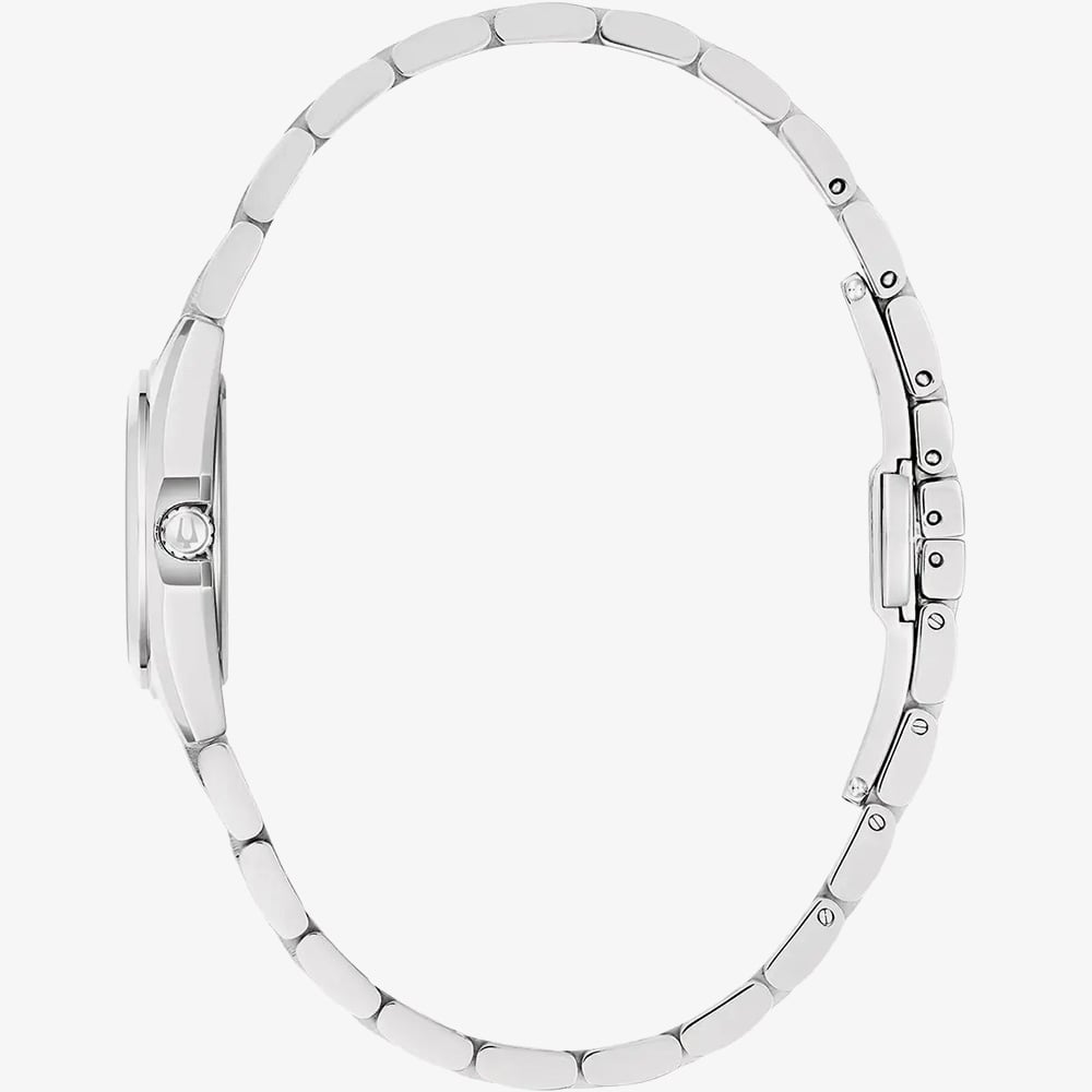 Bulova Ladies Surveyor Light Blue Dial Stainless Steel Bracelet Watch 96L345