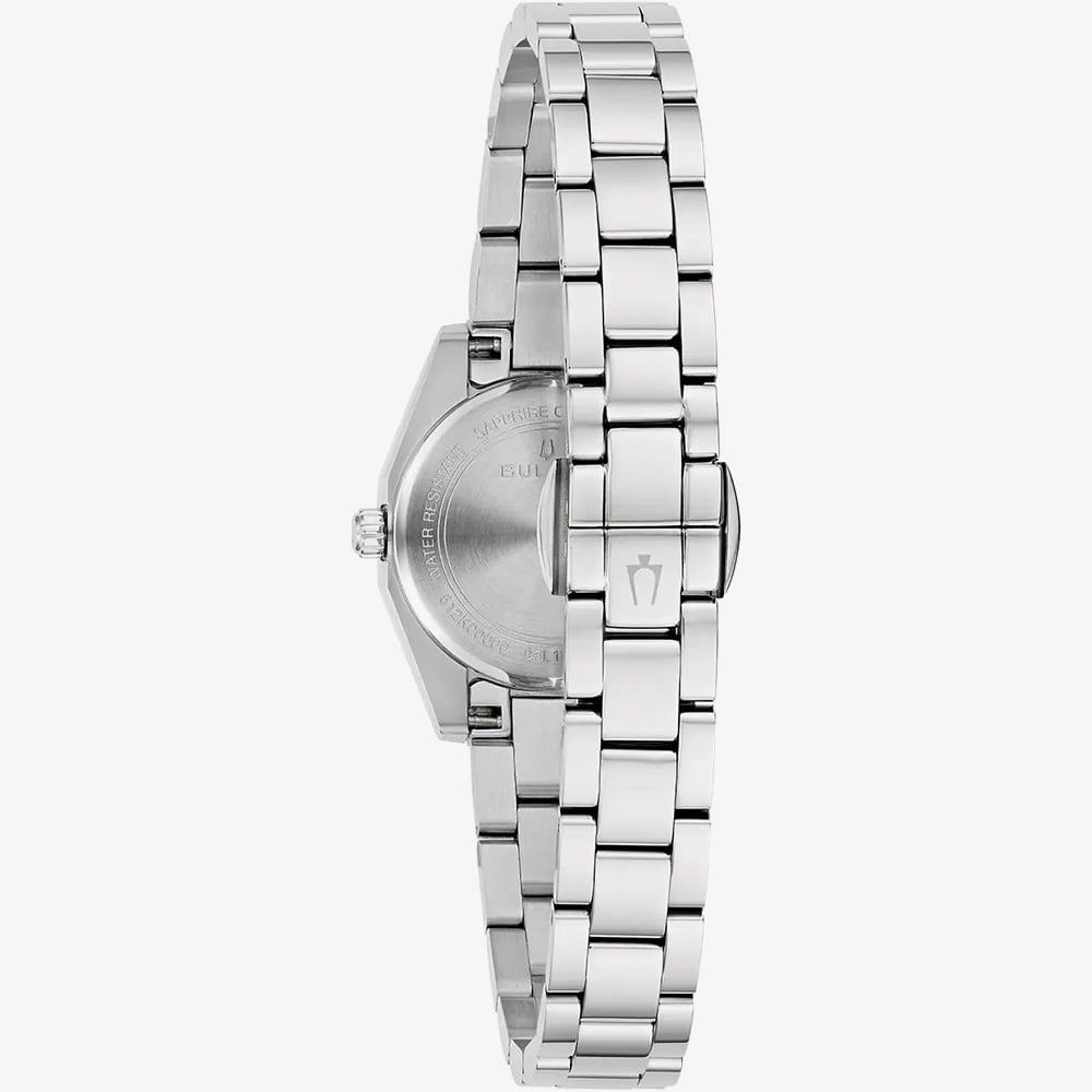 Bulova Ladies Surveyor Light Blue Dial Stainless Steel Bracelet Watch 96L345