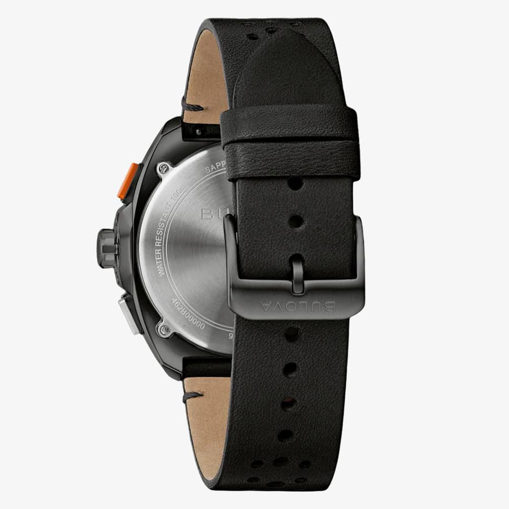 Bulova Racer Black & Orange Chronograph Watch 98B428