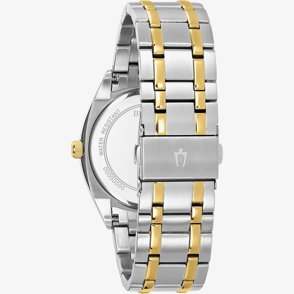 Bulova Mens Surveyor Two-Tone Bracelet Watch 98C127