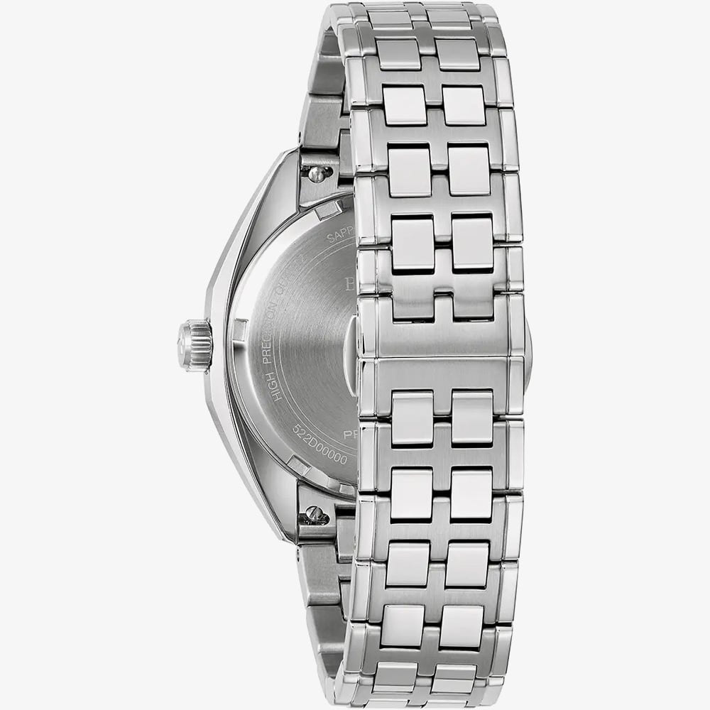 Bulova Mens Jet Star Grey Dial Stainless Steel Bracelet Watch 96B472