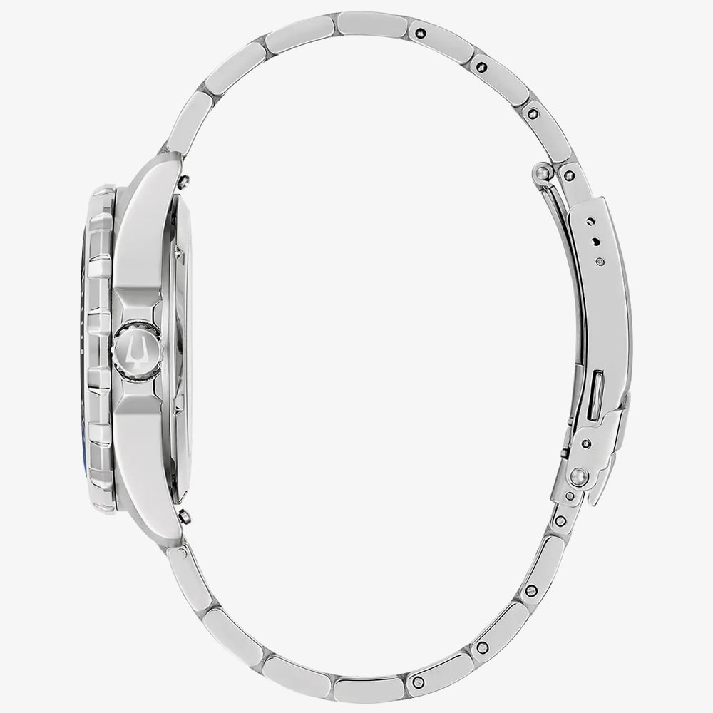 Bulova Mens Marine Star Blue Bracelet Watch 98B466