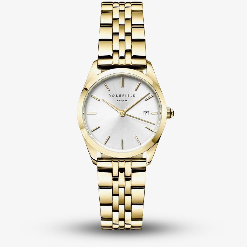 ROSEFIELD Ladies Ace XS White Dial Golden Bracelet Watch ASGSG-A15