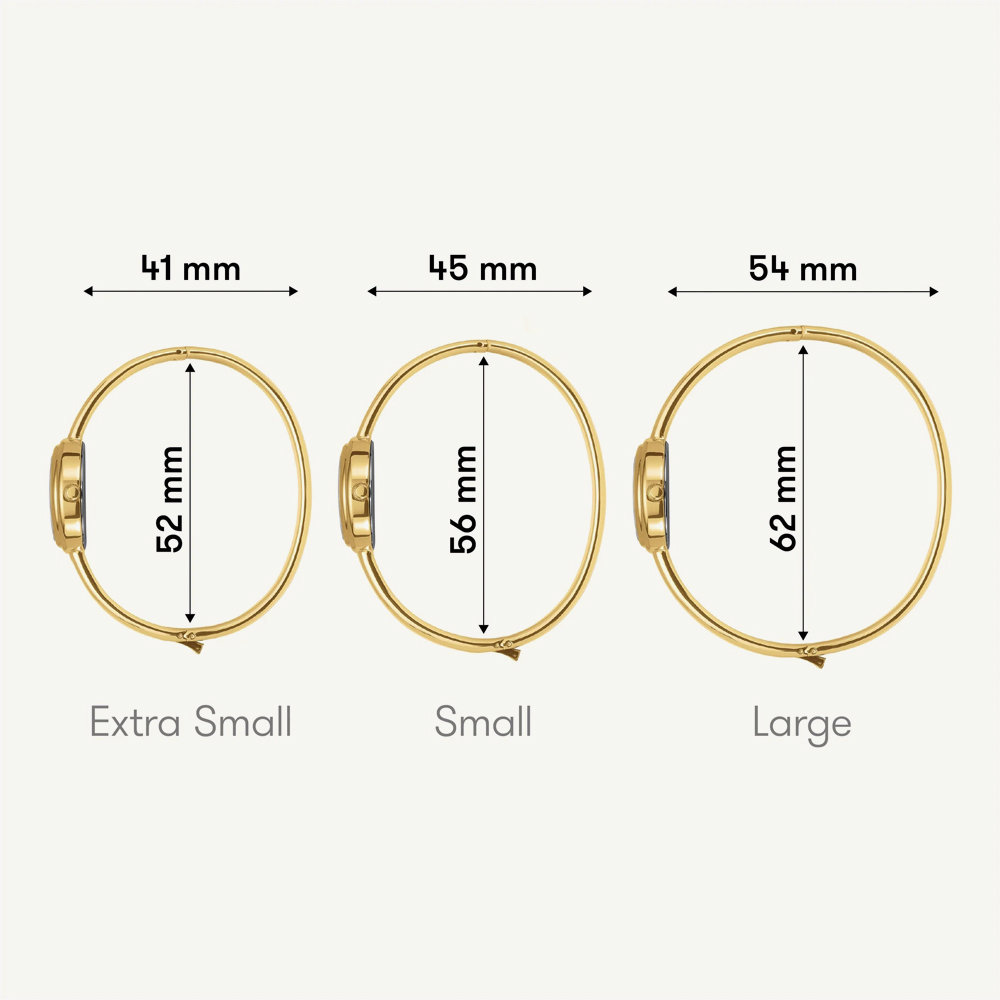 ROSEFIELD Ladies Studio Bangle White Mother of Pearl Golden Bangle Bracelet Watch & Crystal Bangle Gift Set BWGCG-X293