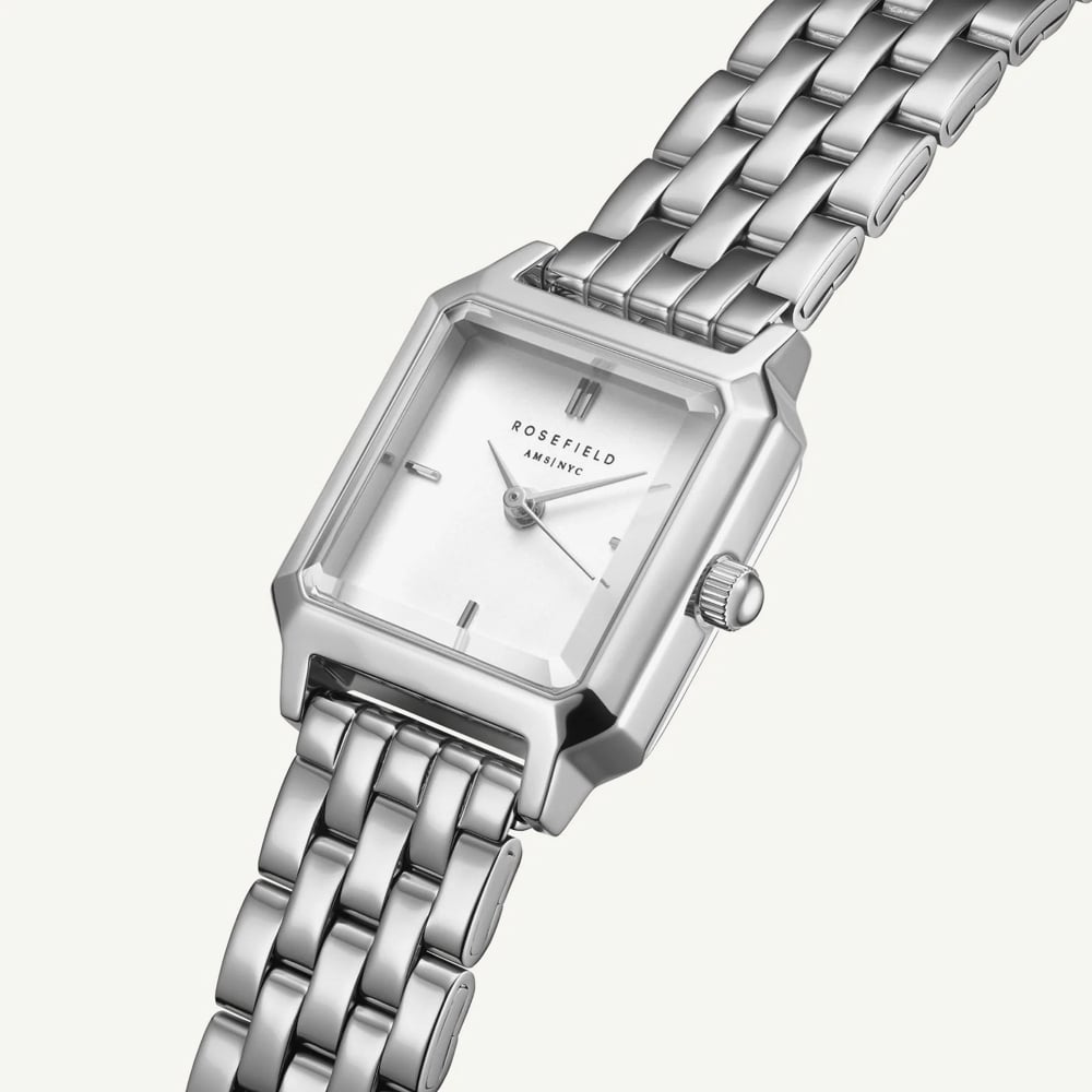 ROSEFIELD Ladies Boxelle White Dial Bracelet Watch BWSSS-B02