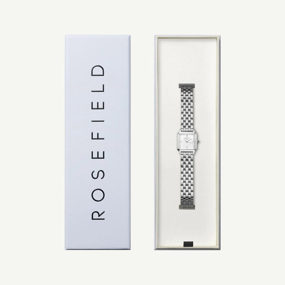 ROSEFIELD Ladies Boxelle White Dial Bracelet Watch BWSSS-B02
