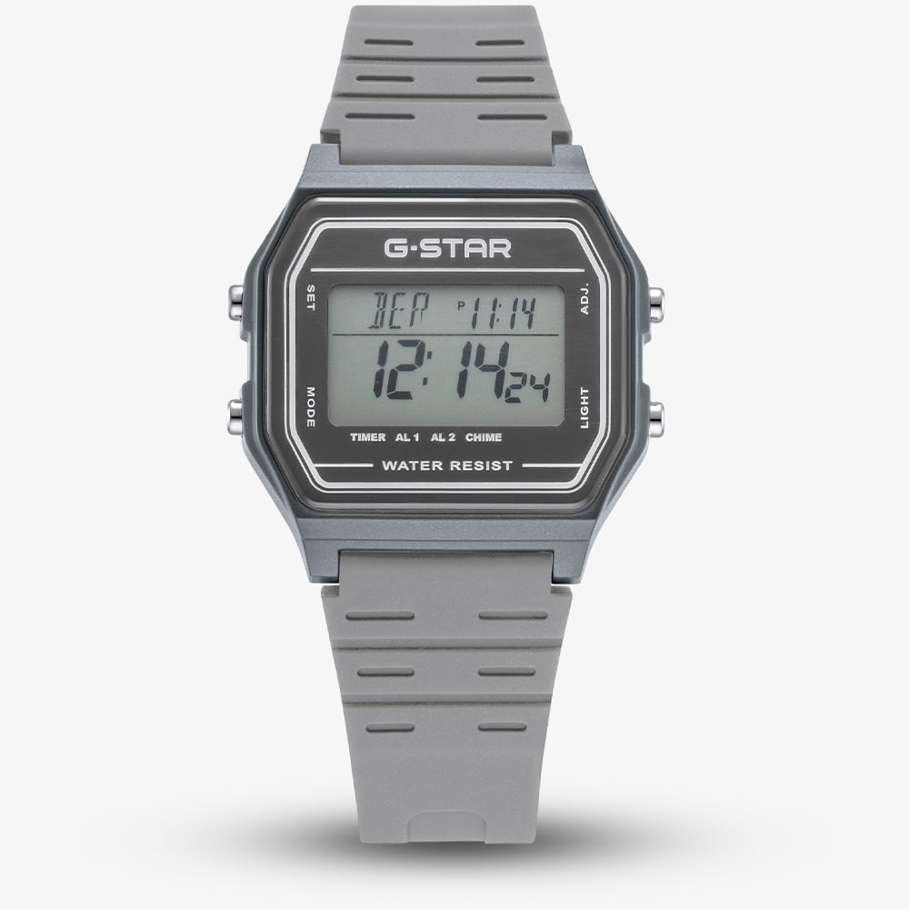 G Star Gridline Grey Digital Strap Watch GSW.501.01