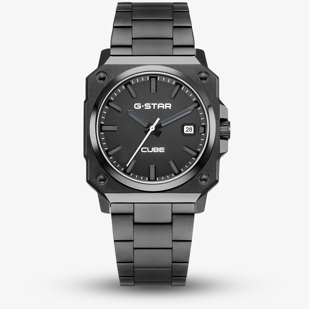 G Star Mens Cube Black Bracelet Watch GSW.508.06