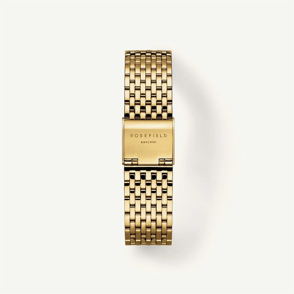 ROSEFIELD Ladies Heirloom White Dial Golden Bracelet Watch HWGSG-H01