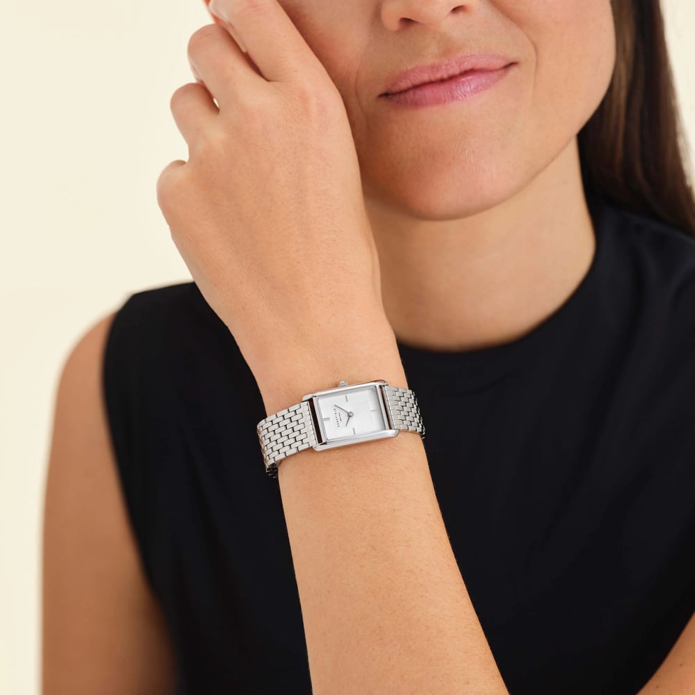 ROSEFIELD Ladies Heirloom White Dial Bracelet Watch HWSSS-H02
