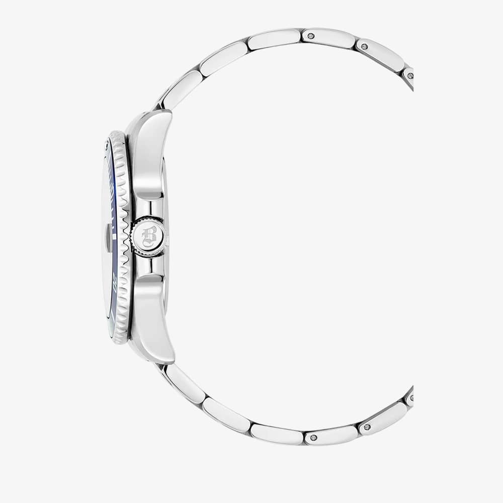 Jacques du Manoir Mens Pro Scuba Blue Dial Stainless Steel Bracelet Watch JWG02802