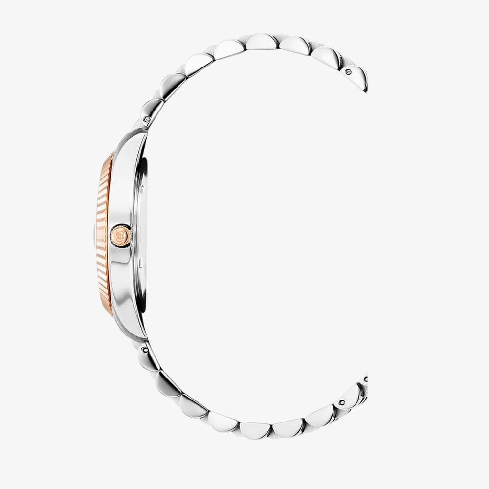 Jacques du Manoir Ladies Inspiration Elegance Brown Dial Two Tone Stainless Steel Bracelet Watch JWL01202