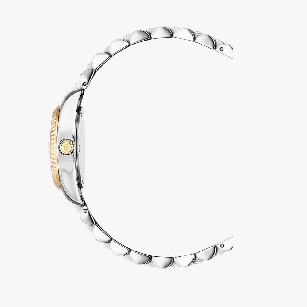Jacques du Manoir Ladies Inspiration Classic Silver Dial Two Tone Stainless Steel Bracelet Watch JWL02101