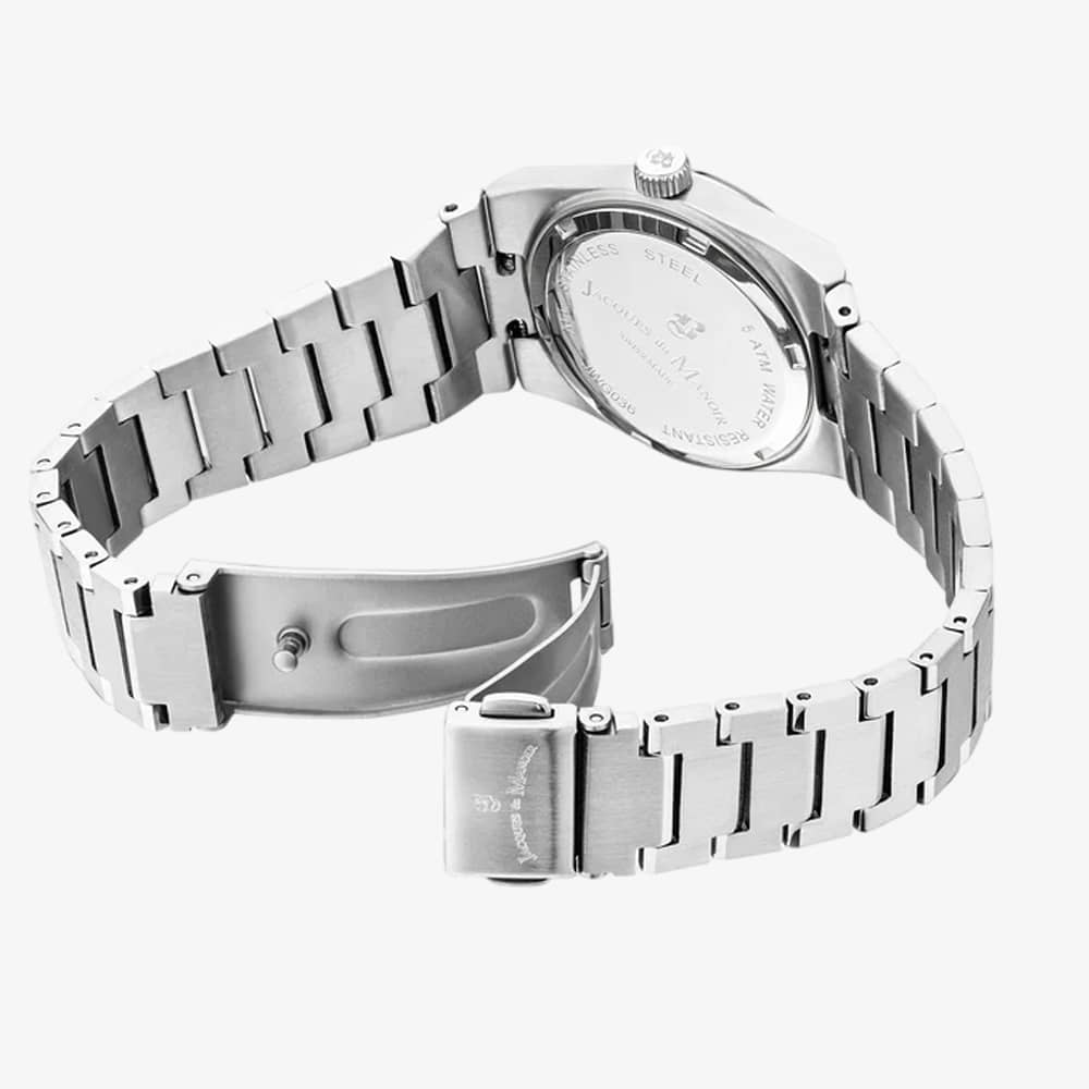 Jacques du Manoir Ladies Horizon Silver Dial Stainless Steel Bracelet Watch JWL03601