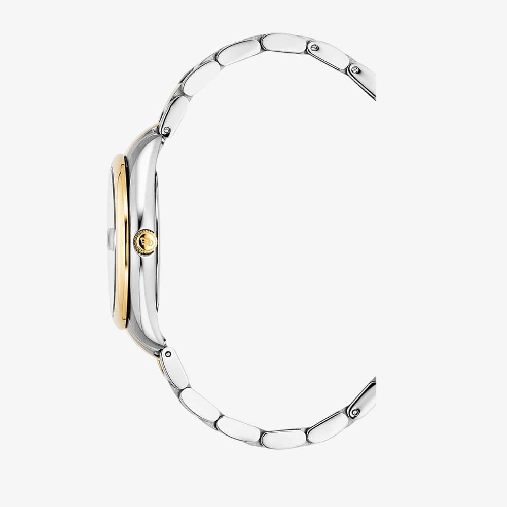 Jacques du Manoir Ladies Allure White Dial Two Tone Stainless Steel Bracelet Watch JWL03804