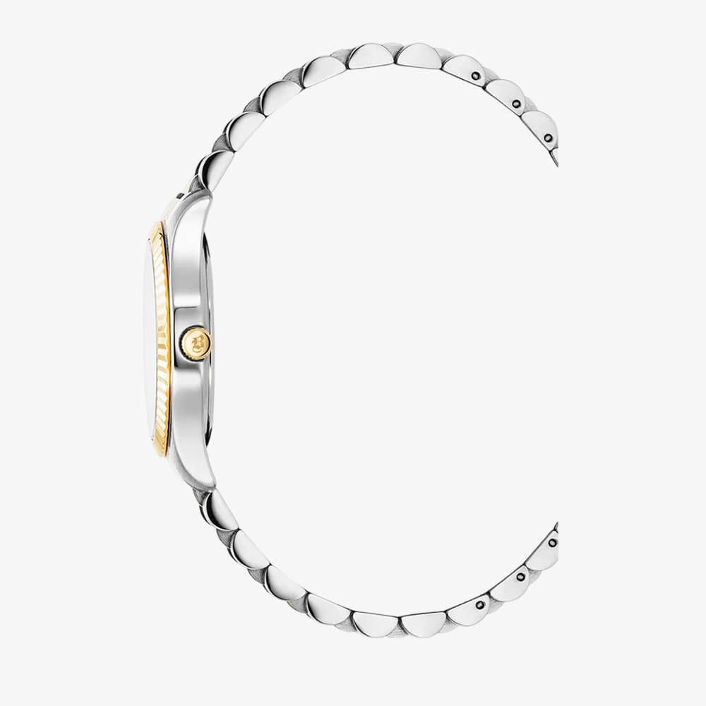 Jacques du Manoir Ladies Inspiration Prime Silver Dial Two Tone Stainless Steel Bracelet Watch JWL03905