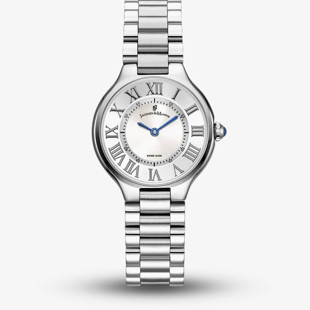 Jacques du Manoir Ladies Celine Silver Dial Bracelet Watch JWL06001