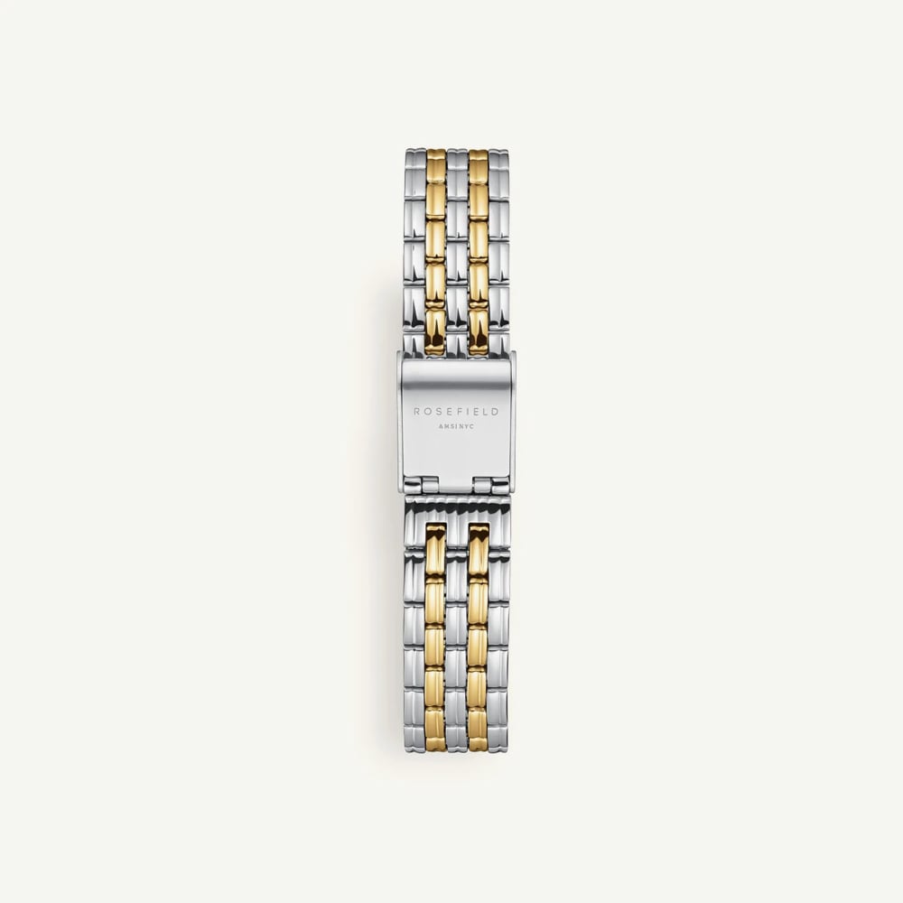 ROSEFIELD Ladies Muse White Dial Two Tone Bracelet Watch MUWDSD-MU03