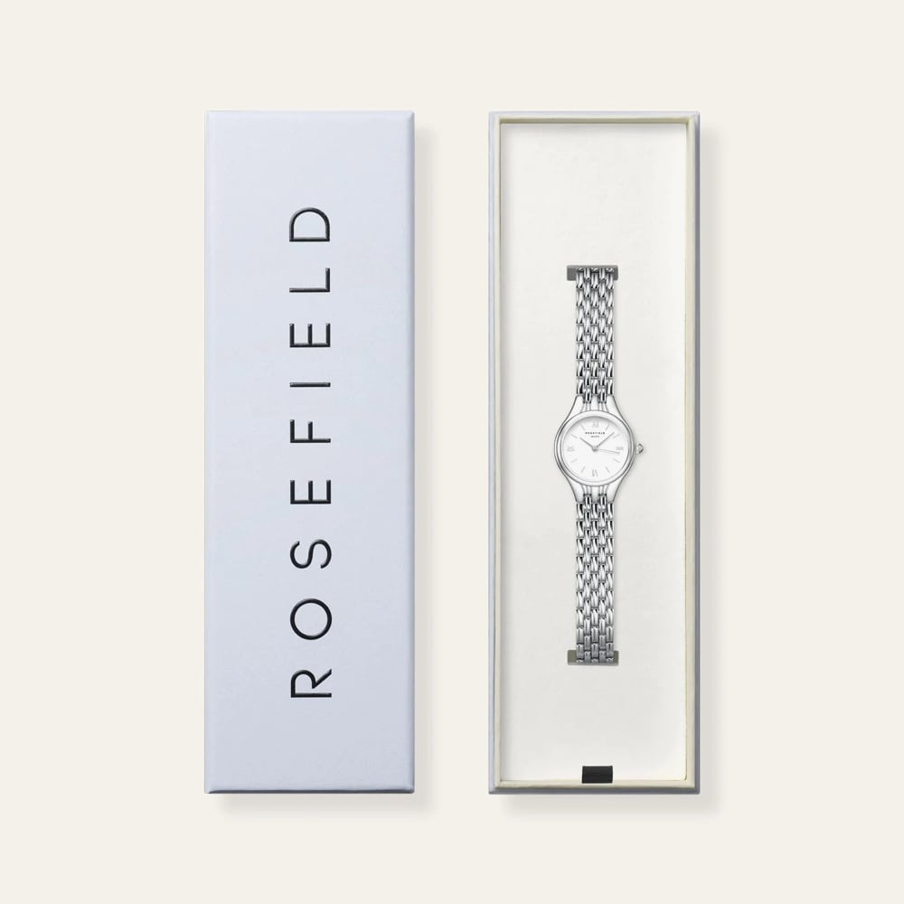 ROSEFIELD Ladies Muse White Dial Bracelet Watch MUWSSS-MU02