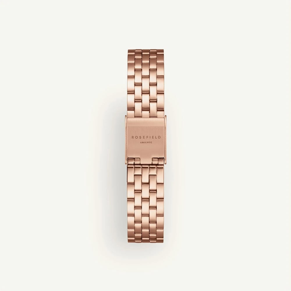ROSEFIELD Ladies Ivy White Dial Rose Gold Bracelet Watch OCWRSR-OC04