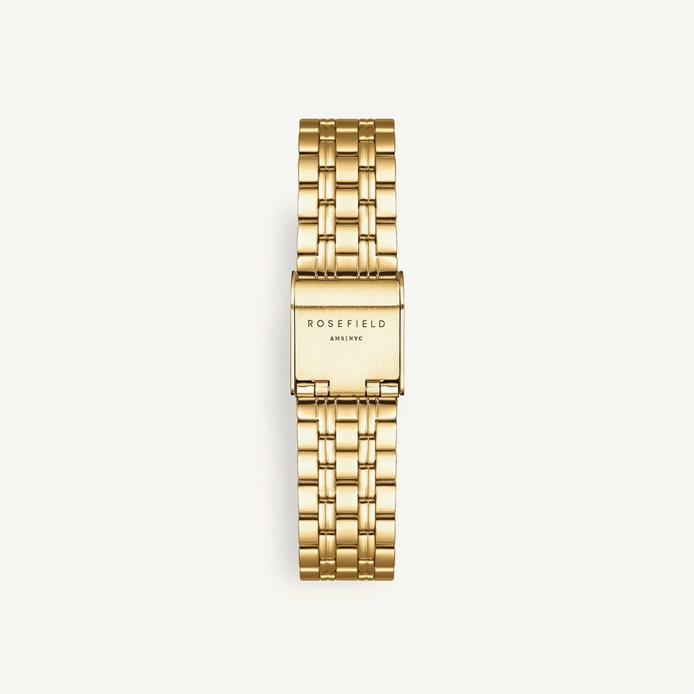 ROSEFIELD Ladies Octagon Silver Dial Golden Bracelet Watch OCWSG-O40