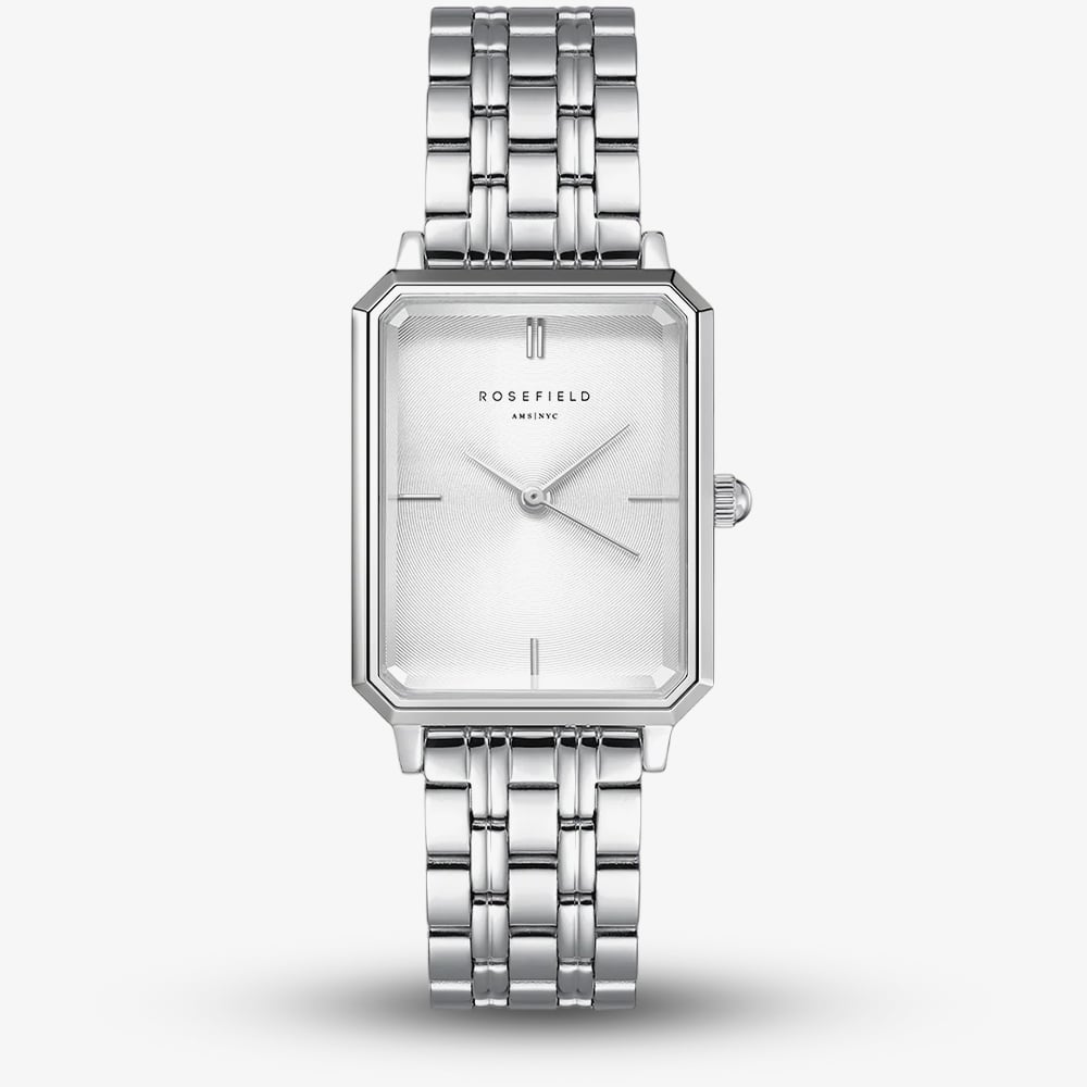 ROSEFIELD Ladies Octagon Silver Dial Bracelet Watch OCWSS-O41