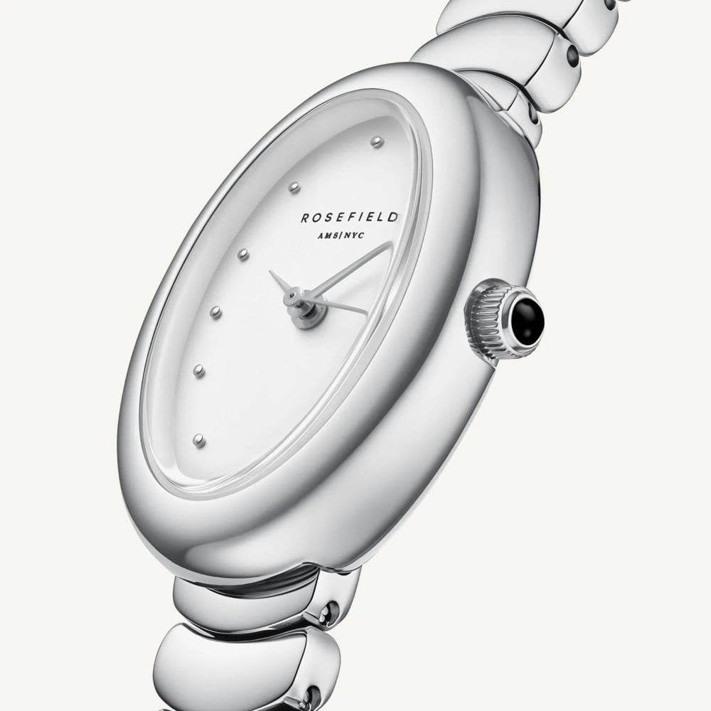 ROSEFIELD Ladies Ovale White Dial Bracelet Watch OVWSSS-OV20