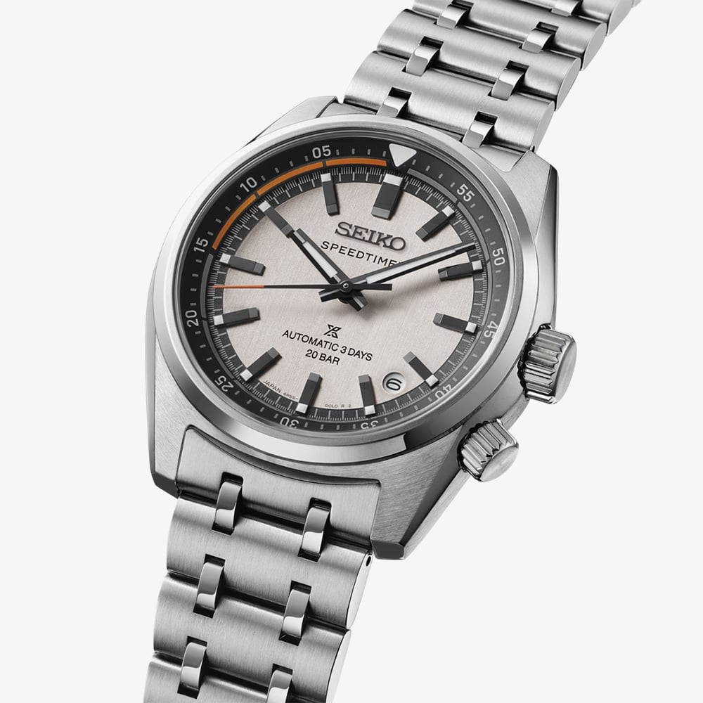 Seiko Mens Prospex Speedtimer 6R Compact Countdown Grey Watch SPB513J1