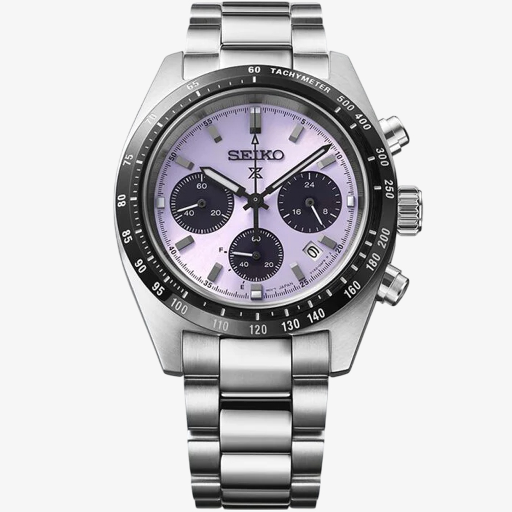 Seiko Mens Prospex Speedtimer 2025 Tokyo World Athletics Championships Limited Edition Purple Dial Watch SSC955P1