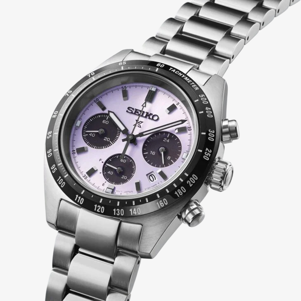 Seiko Mens Prospex Speedtimer 2025 Tokyo World Athletics Championships Limited Edition Purple Dial Watch SSC955P1