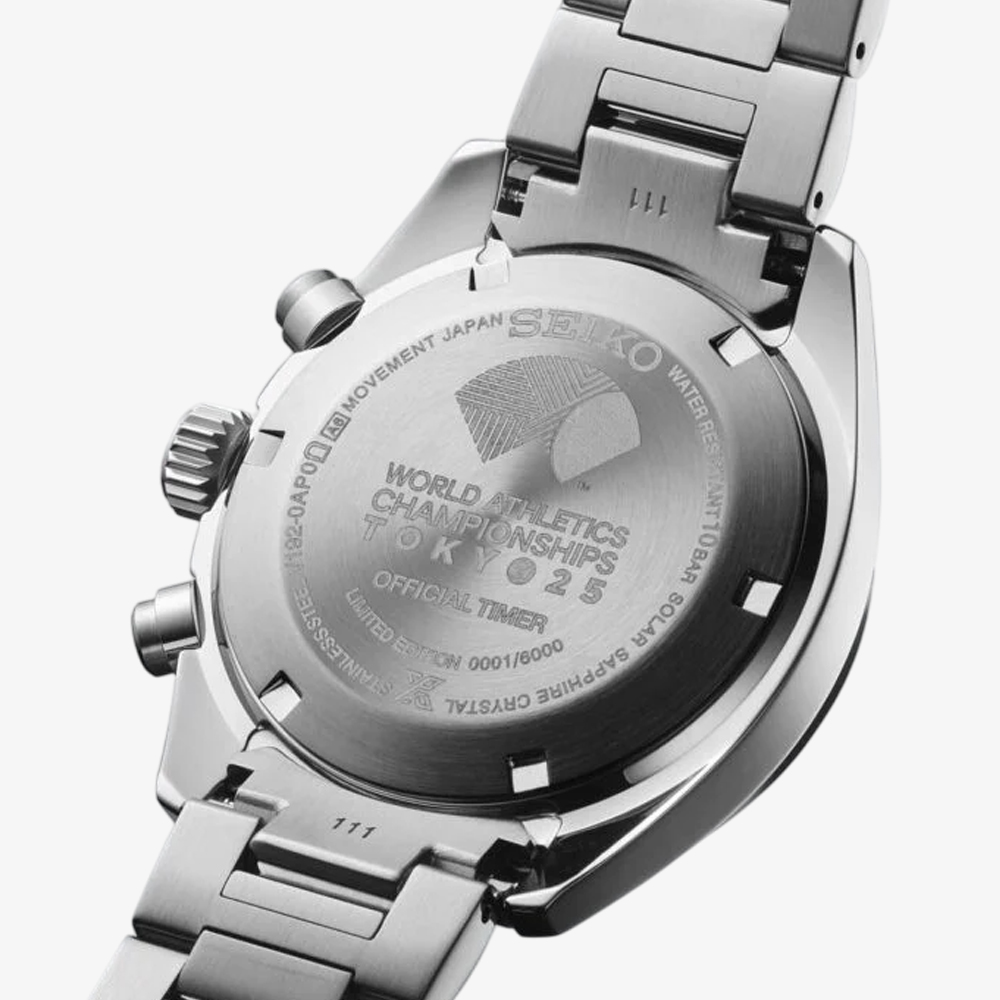 Seiko Mens Prospex Speedtimer 2025 Tokyo World Athletics Championships Limited Edition Purple Dial Watch SSC955P1