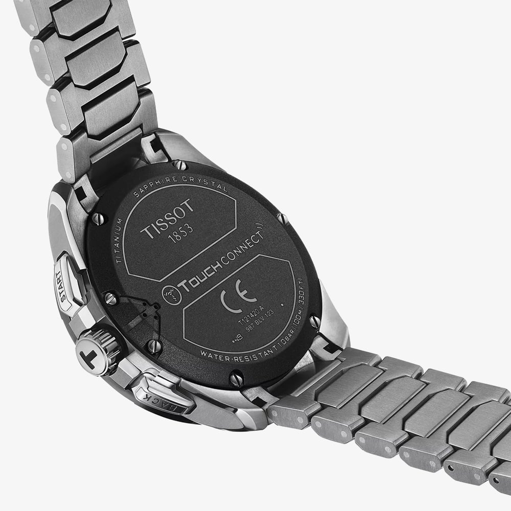 Tissot Mens T-Touch Connect Solar Black Bracelet Smartwatch T121.420.44.051.00