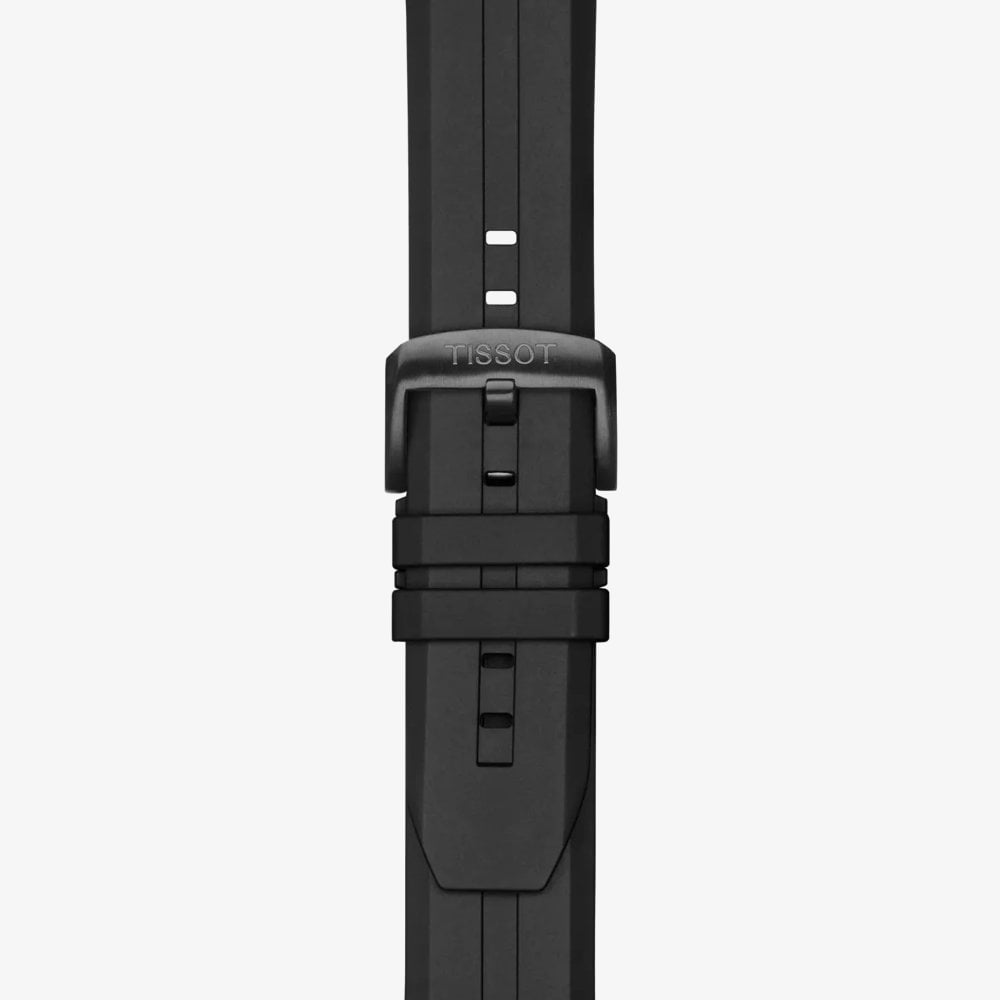 Tissot Mens T-Touch Connect Solar Rose Gold Plated Rubber Strap Smartwatch T121.420.47.051.02
