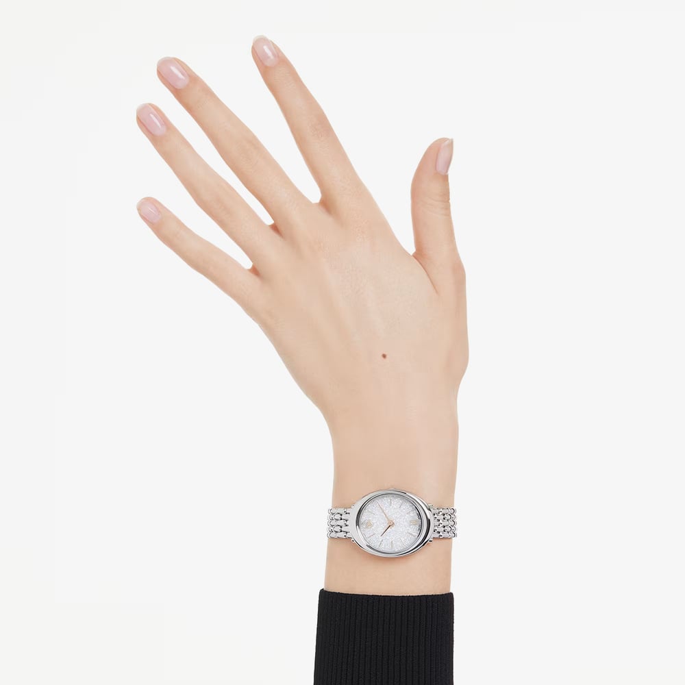 Swarovski Imber Silver Tone Stainless Steel Bracelet Watch 5717590