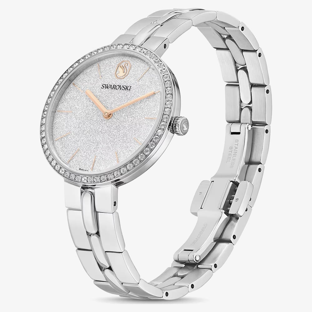Swarovski Cosmopolitan Glitter Dial Silver Watch 5742475