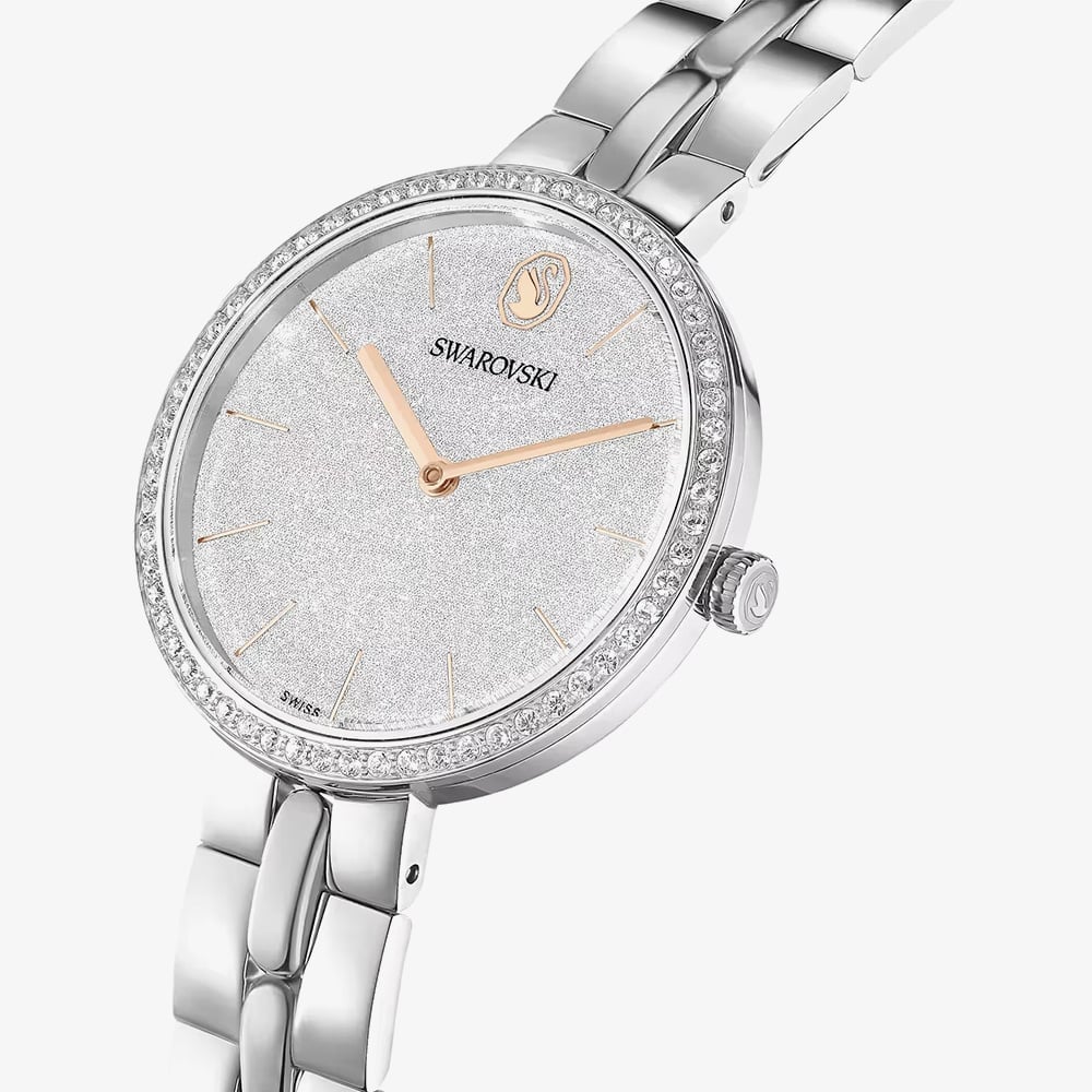 Swarovski Cosmopolitan Glitter Dial Silver Watch 5742475