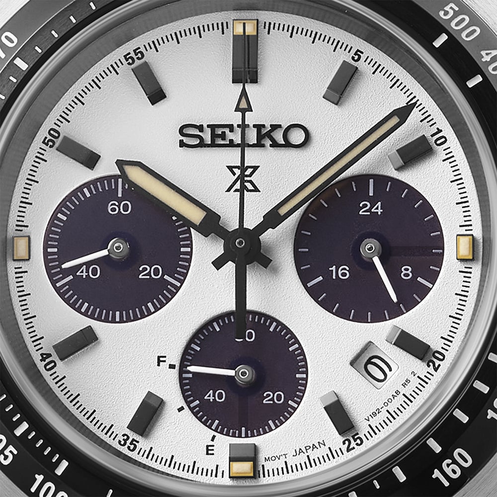 Seiko Mens Prospex Speedtimer Youngtimer Monochrome Bracelet Watch SSC961