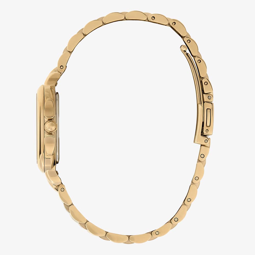 Olivia Burton Grosvenor Champagne Sunray Dial Watch 24000084