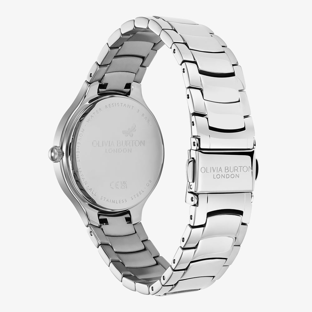 Olivia Burton Classic Lea Pink Dial Crystal Bracelet Watch 24000208