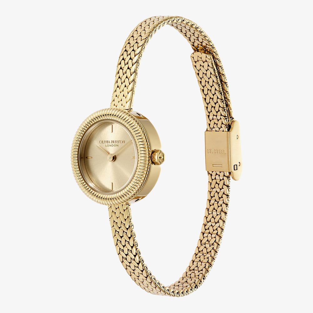 Olivia Burton Finery Gold Mesh Bracelet Watch 24000279