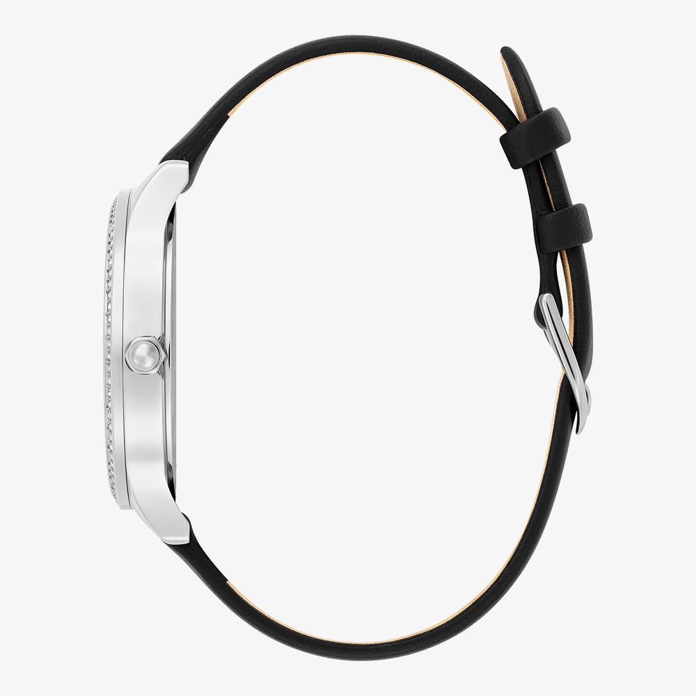 Olivia Burton Beaulieu Black Dial Crystal Set Watch 24000301