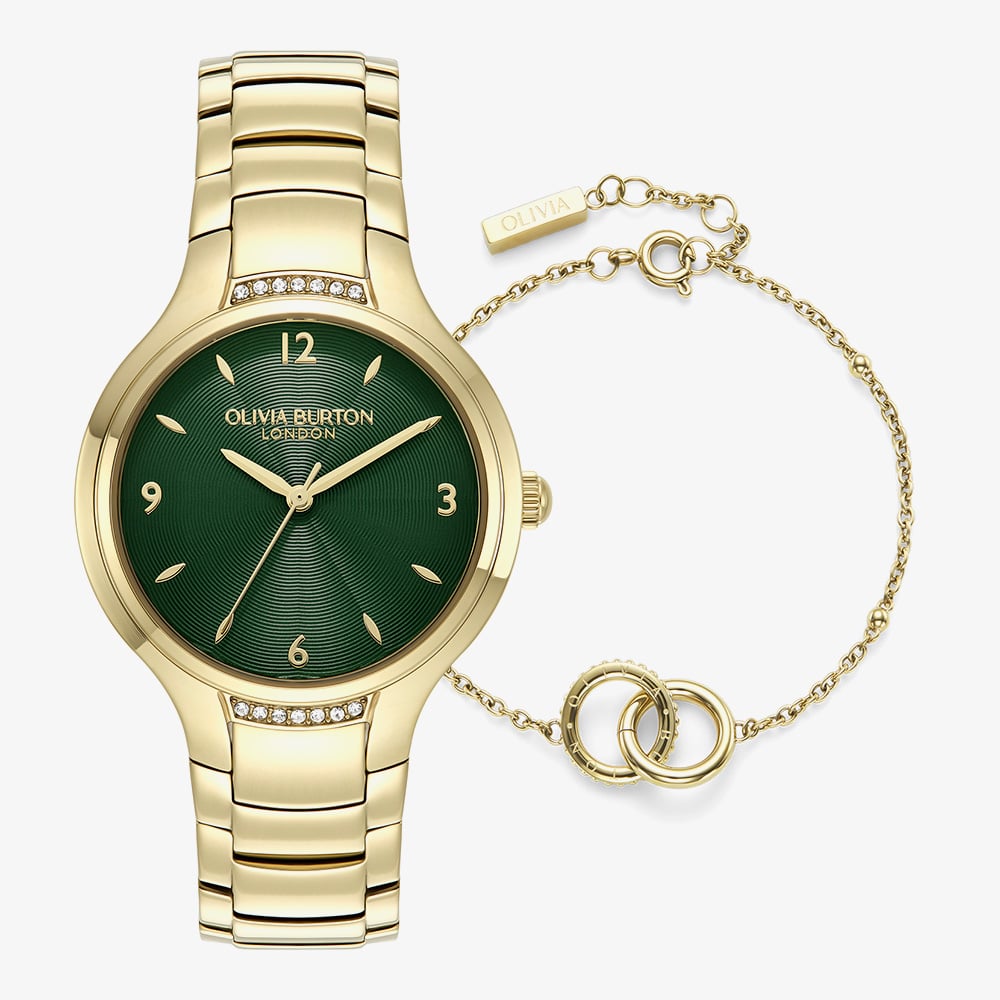 Olivia Burton Ladies Lea Watch & Circles Bracelet Set 24070022