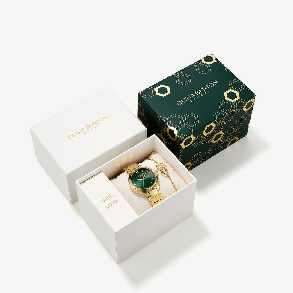 Olivia Burton Ladies Lea Watch & Circles Bracelet Set 24070022