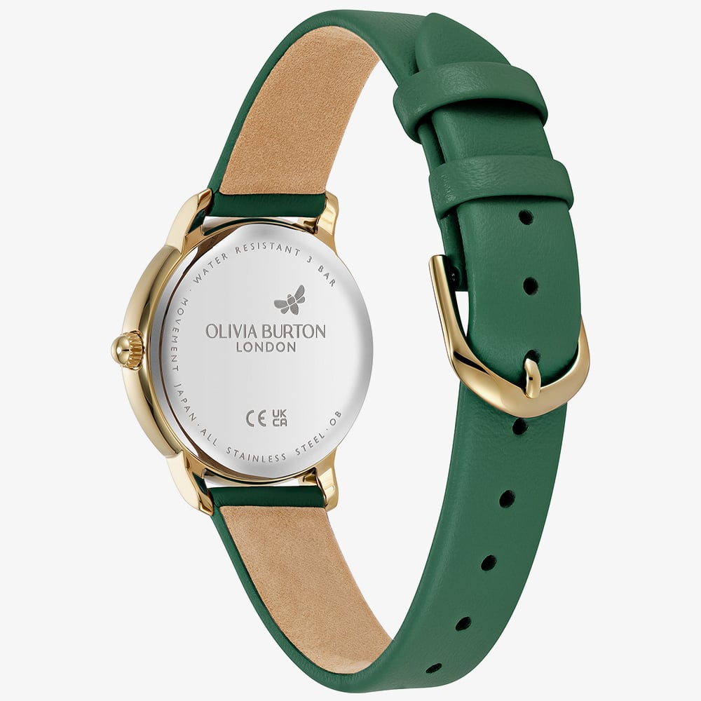 Olivia Burton Ladies Westbourne Green Leather Strap Watch 24000352