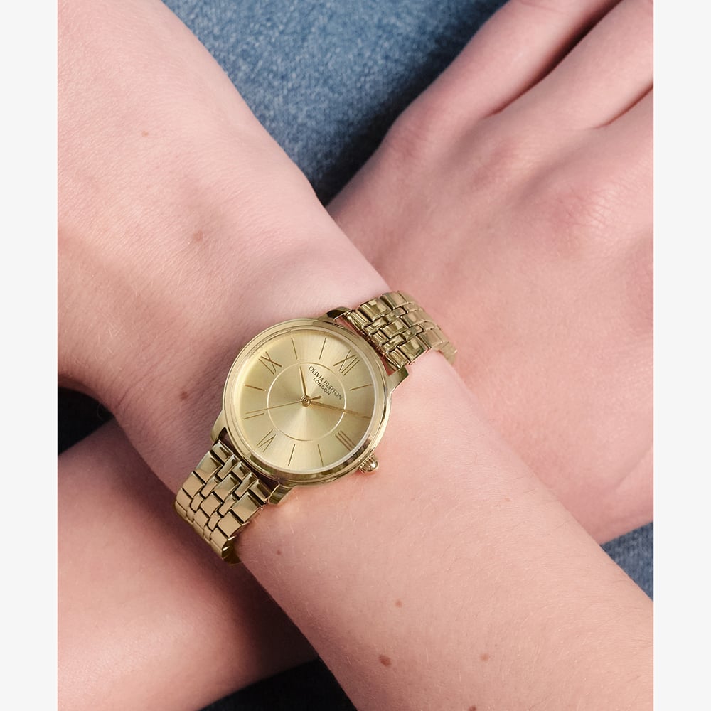Olivia Burton Ladies Westbourne Gold Bracelet Watch 24000350