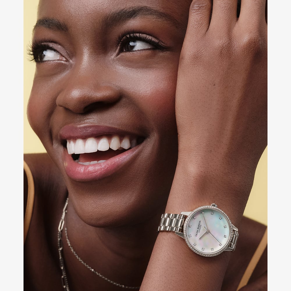 Olivia Burton Ladies Captivate Silver Bracelet Watch 24000346