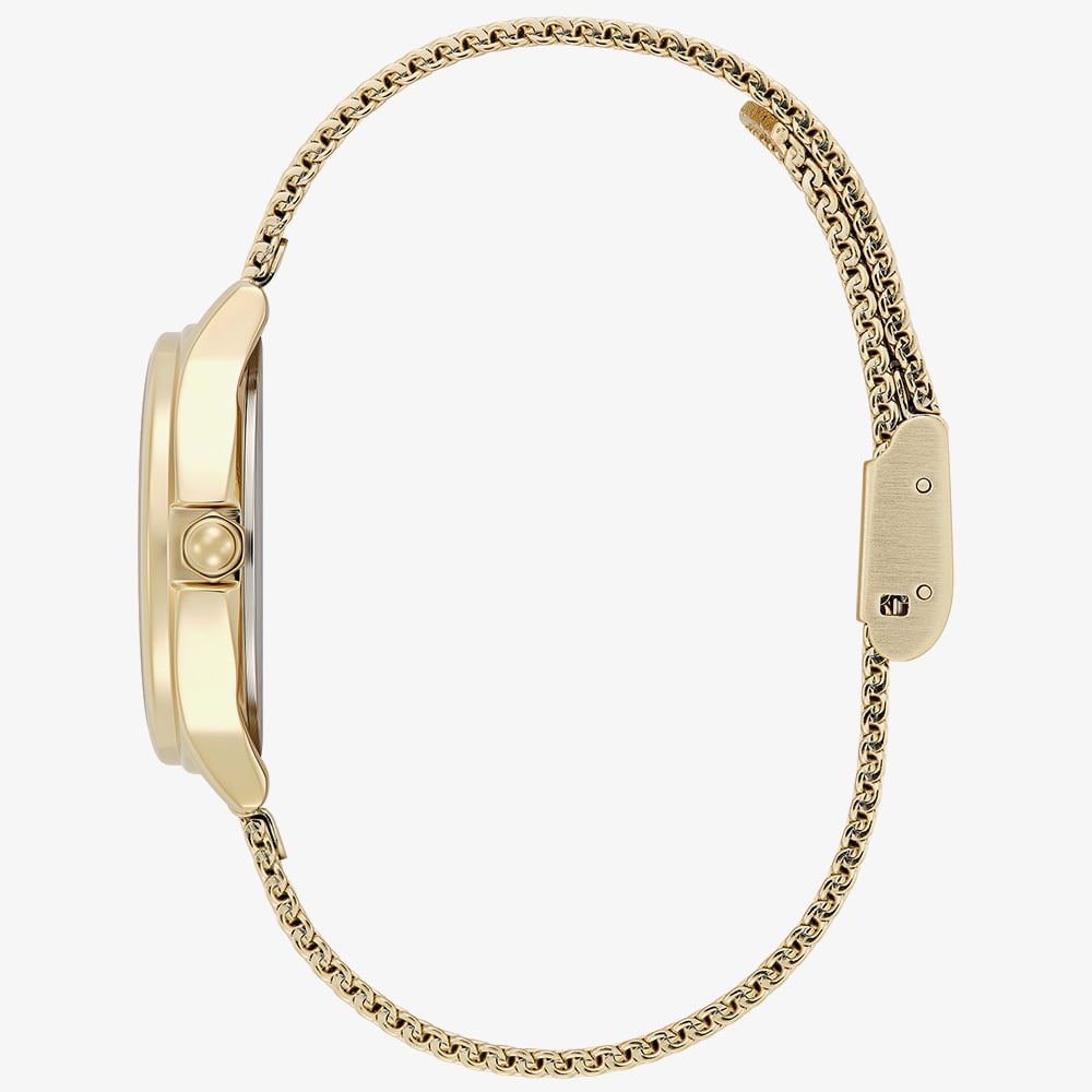 Olivia Burton Ladies Classic Bee Gold Plated Mesh Bracelet Watch 24000341