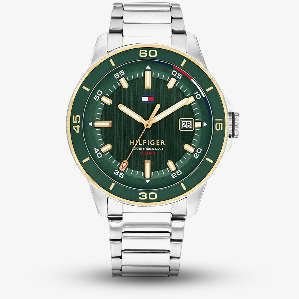 Click to view product details and reviews for Tommy Hilfiger Mens Remy Green Dial Bracelet Watch 1792230. Click to view product details and reviews for Tommy Hilfiger Mens Remy Green Dial Bracelet Watch 1792230.