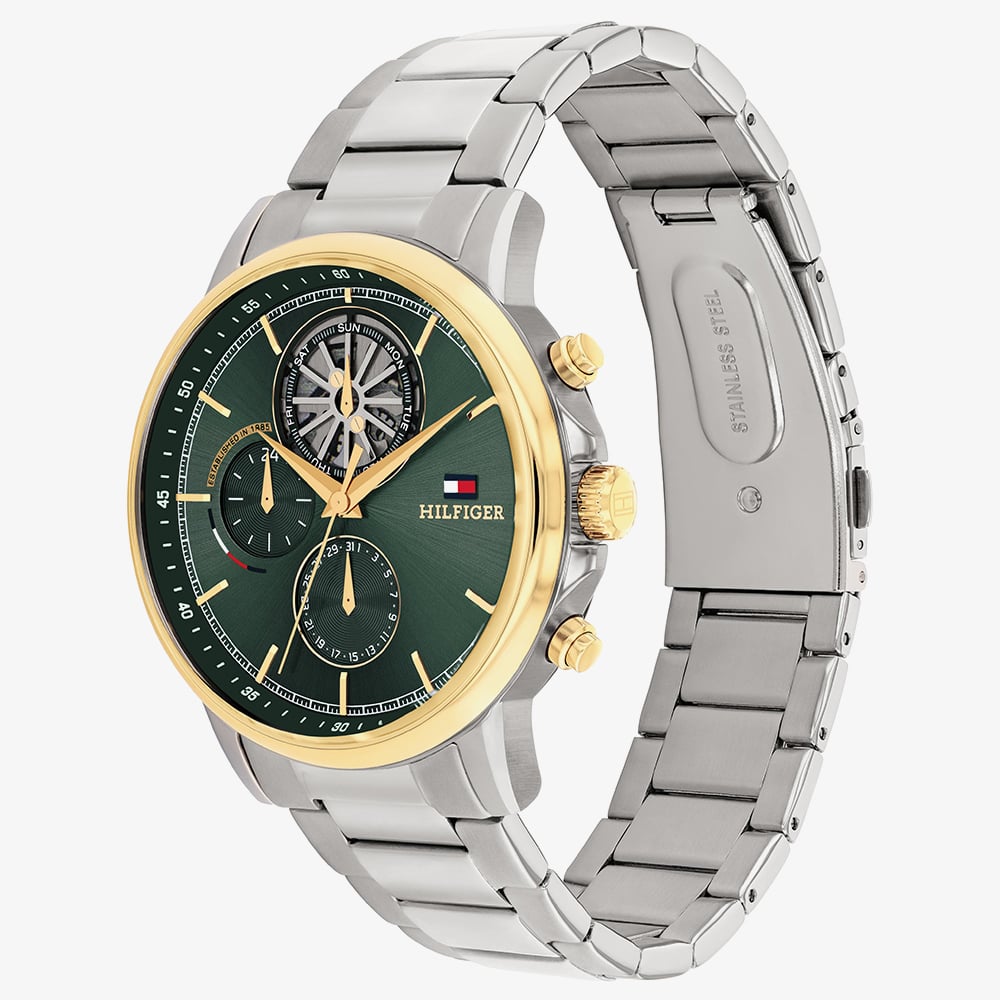 Tommy Hilfiger Mens Green Bracelet Watch 1710735